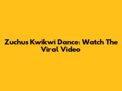 Zuchu's Kwikwi Dance: Watch The Viral Video